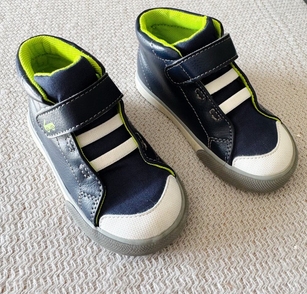See Kai Run Navy Blue Belmont II High Top Sneakers Size 8